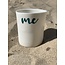 artisann "You Me Moi Toi " cuit avec un transfert sur une tasse en porcelaine fait main, gobelet, vase