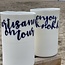Personalized cup of thea with name or word (to order)