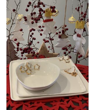 artisann Porcelain Christmas tableware “Golden Star”