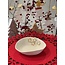 artisann Porcelain handmade Christmas service with accents of golden stars and a Christmas tree