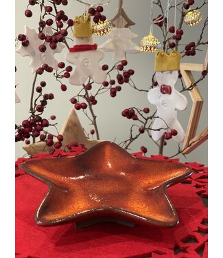 artisann Christmas Star as a table decoration