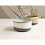 K-design Handmade Ceramic IND!A bowl made of gray clay with a very refined glaze