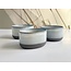 K-design Handmade Ceramic IND!A bowl made of gray clay with a very refined glaze