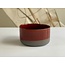 K-design Handmade Ceramic IND!A bowl made of gray clay with a very refined glaze