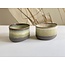 K-design Handmade Ceramic IND!A bowl made of gray clay with a very refined glaze