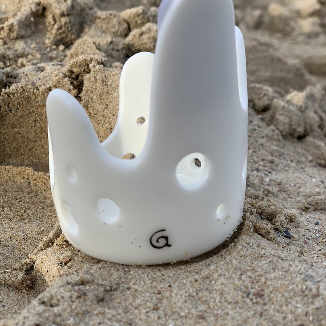 Lanterne Wave en porcelaine à la main avec glaçure brillante