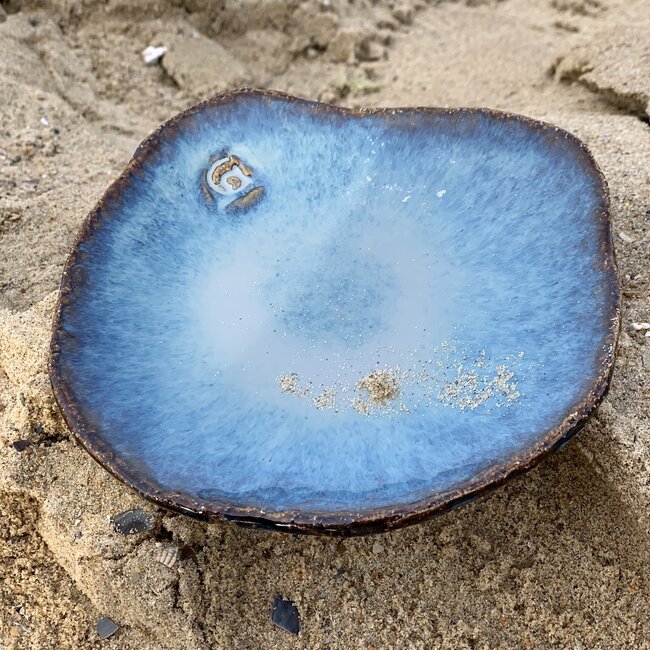 Keramisch handgemaakt schoteltje Coquillage, Beach