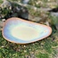 Handmade ceramic plate Coquille, Sunset