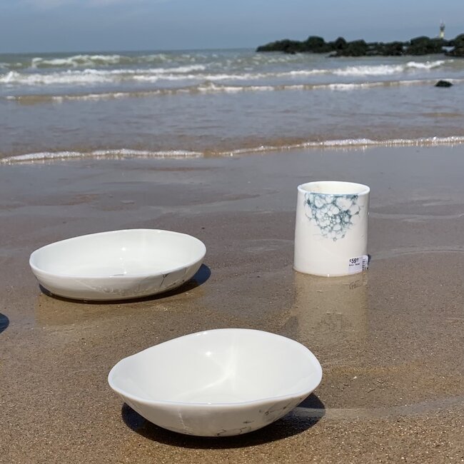 Bol en porcelaine faite à la main, Bulles