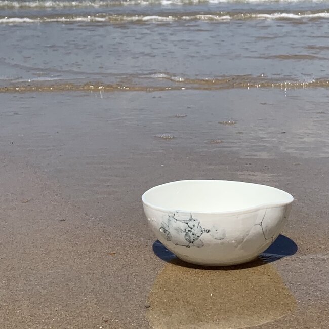 Bol en porcelaine faite à la main, Bulles