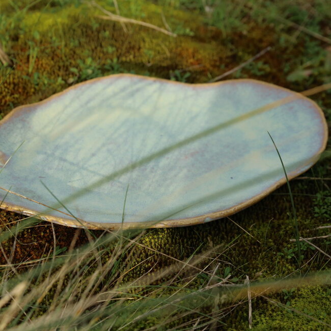Assiette en céramique artisanale Couteau, Sunset