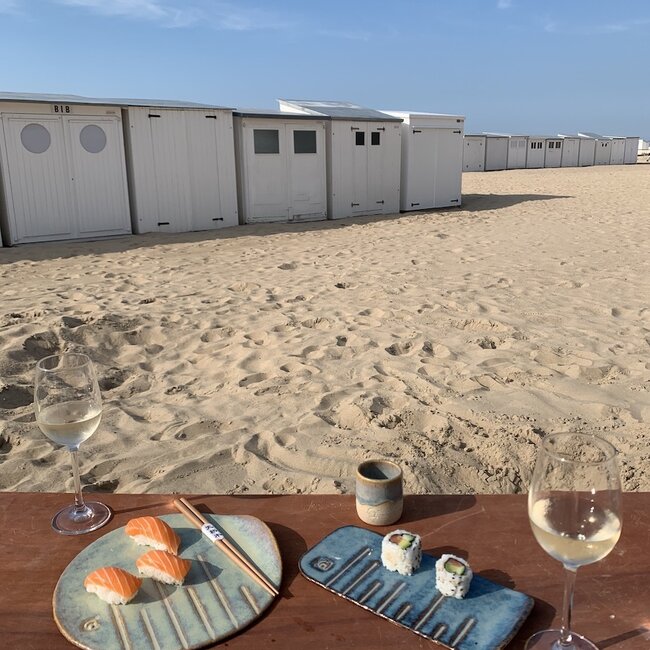 Keramisch handgemaakt ovaal bord Linea