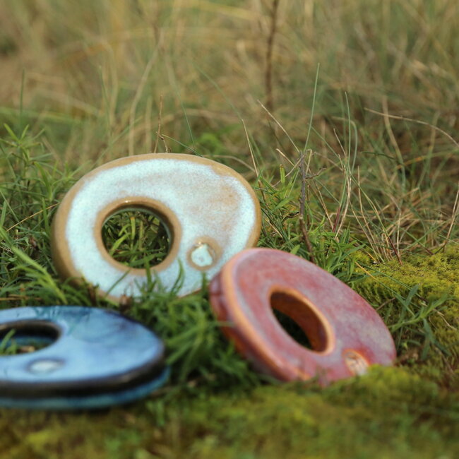 Handmade ceramic egg cup,  Sunrise