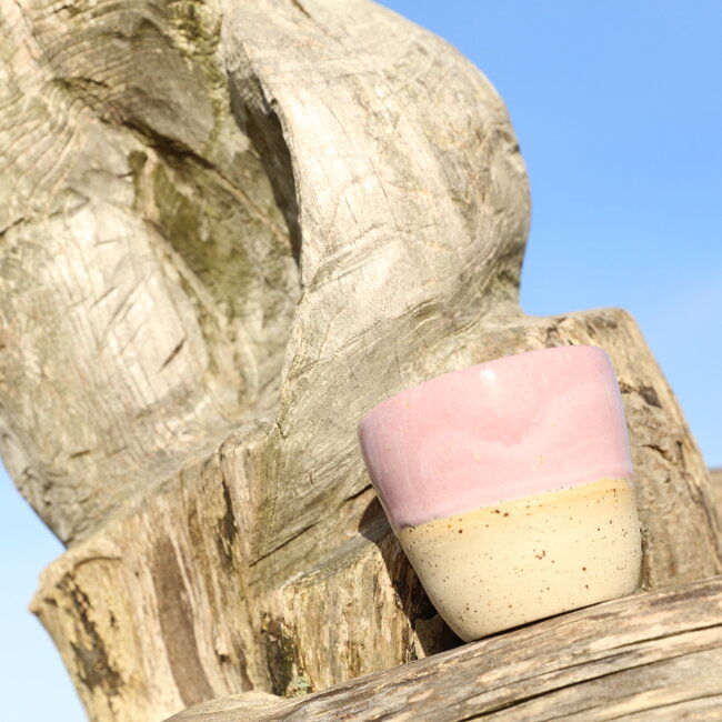 Ceramic handmade coffee cup, Pink