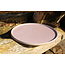 artisann The handmade plate "Roos" made in a speckled natural Pyerite clay and finished with a beautiful subtle rose glaze.