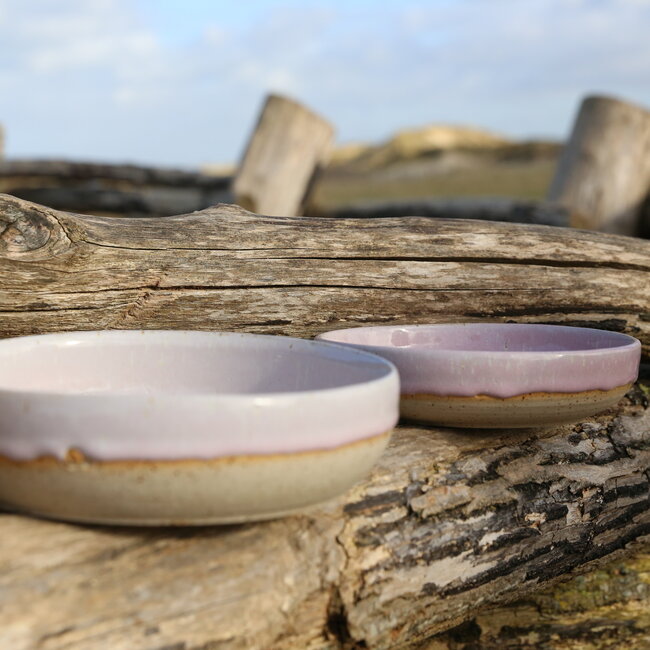 Contemporary, handmade ceramic l'escalader from the "Rose" service