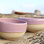 Bol en céramique artisanale, Rose