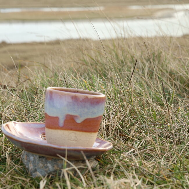 Ceramic handmade coffee cup, Sunrise