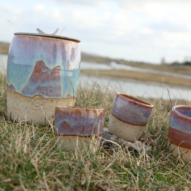 Tasse à café artisanale en céramique,  Sunrise