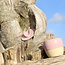 Sugar bowl "Rose" handmade in spots clay with a uniquely designed Artisann