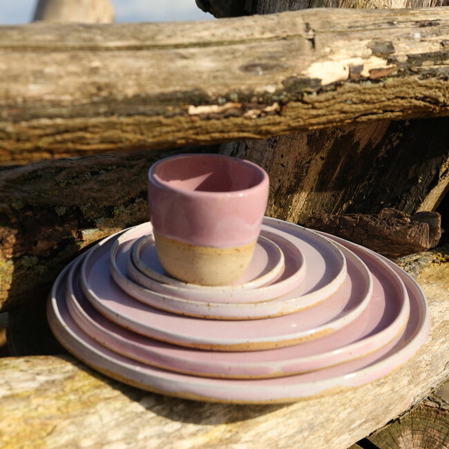 Ceramic handmade coffee cup, Pink