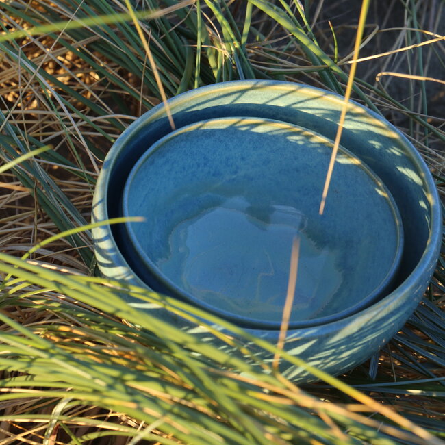 L’Escalader en céramique fait à la main avec des émaux uniques du service "Menthe"