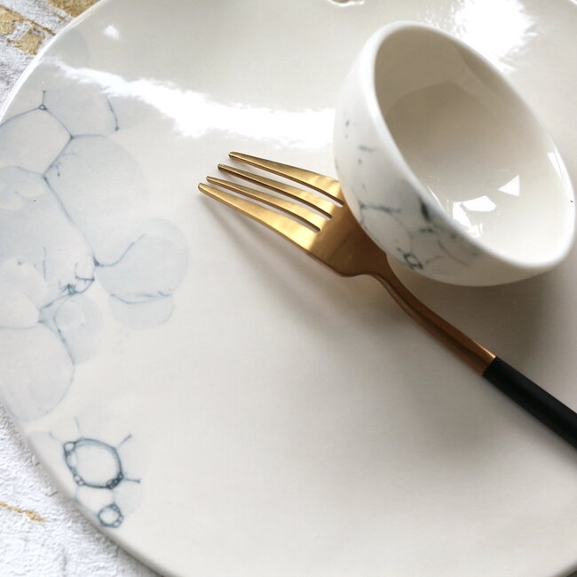 Bol en porcelaine faite à la main, Bulles