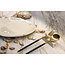 artisanni  Assiette contemporaine en porcelaine Knokkette "Touch of Gold"