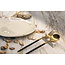 Porcelain contemporary handmade plate Knokkette "Touch of Gold"