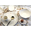 artisanni  Assiette contemporaine en porcelaine Knokkette "Touch of Gold"