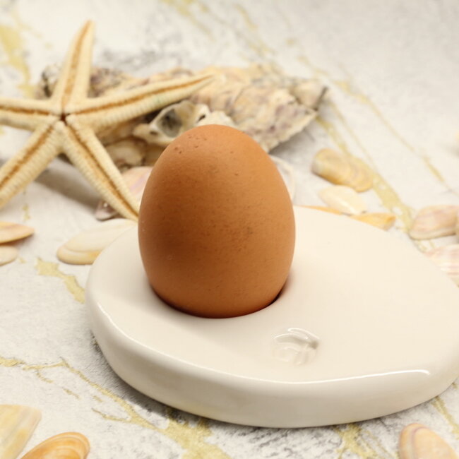 Handmade porcelain egg cup