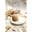 artisanni Unique handmade contemporary ceramic egg cup in porcelain with a transparant glazes