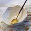 Porcelain handmade bowl, Wave - Touch of Gold