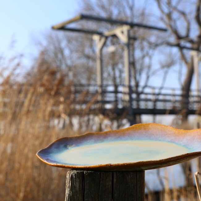 Assiette en céramique faite main Couteau Sunset idéale comme assiette à poisson ou présentation pour un usage quotidien ainsi que pour des restaurants