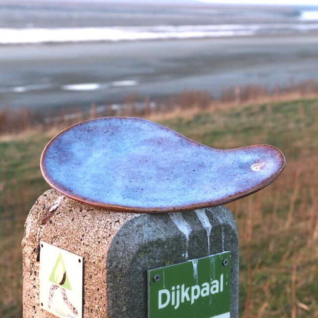 Keramisch handgemaakt bord Boomerang, Sunrise