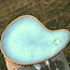 Handmade ceramic plate Boomerang, Lagune