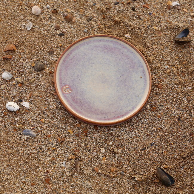 Handmade ceramic plate, Sunrise