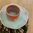 Ceramic handmade coffee cup, Sungreen