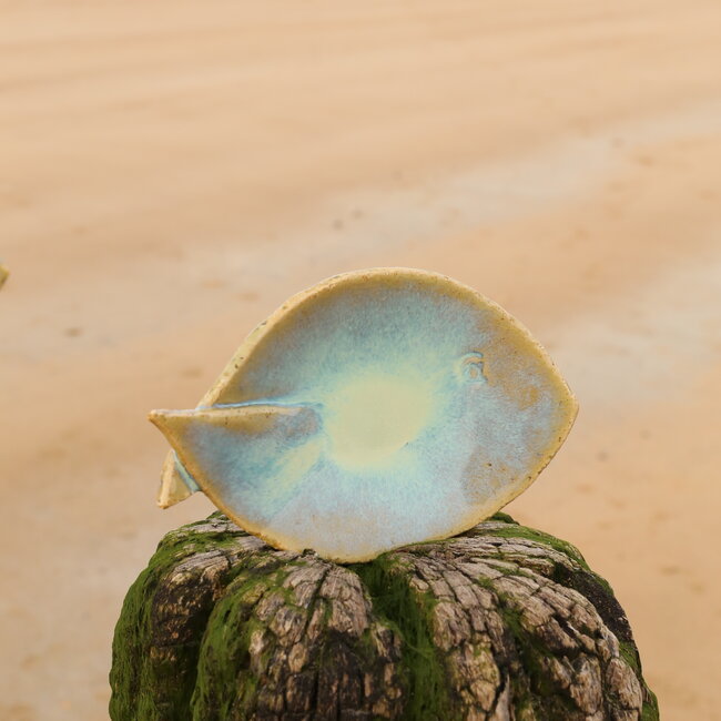Handmade ceramic fish scale, Lagune