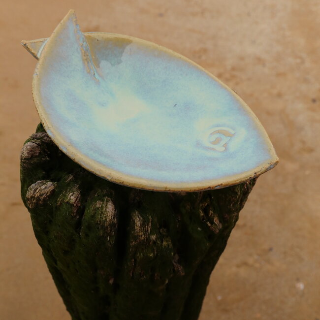 Handmade ceramic fish scale, Lagune