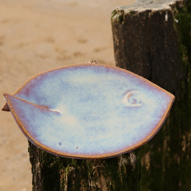 Handmade ceramic fish scale, Sunrise