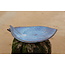 artisann Blue ceramic scale in the shape of a fish. Original dish for meats, cheese, appetizers, sushi ...