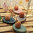 Handmade ceramic egg cup, Mint