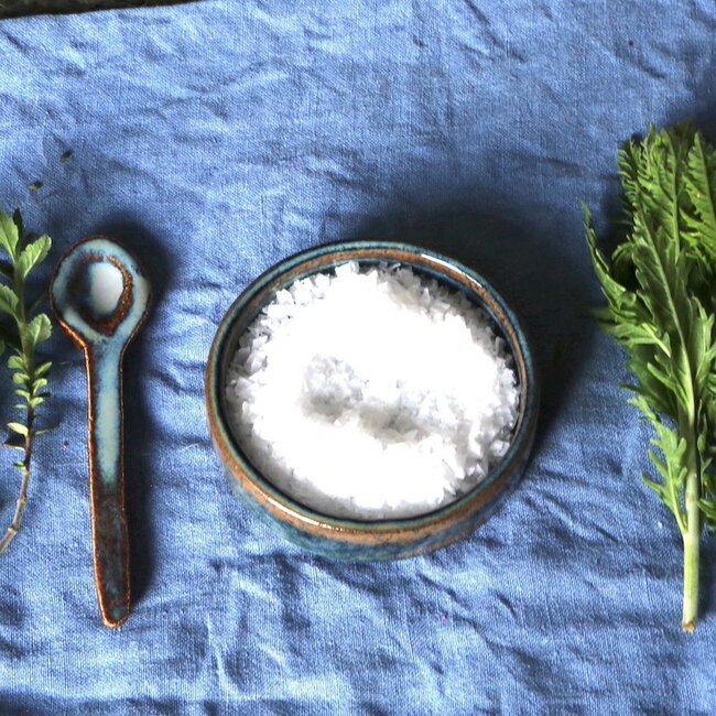 Ceramic handmade salt, pepper or tapas dish, Beach