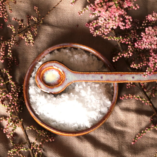 Ceramic handmade salt, pepper or tapas dish, Sunrise