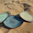 Keramisch handgemaakt bord Coquillage, Lagune