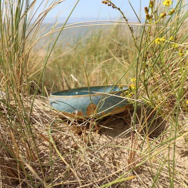 L’Escalader en céramique fait à la main avec des émaux uniques du service "Menthe"