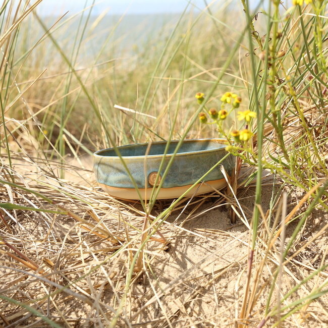 L’Escalader en céramique fait à la main avec des émaux uniques du service "Menthe"