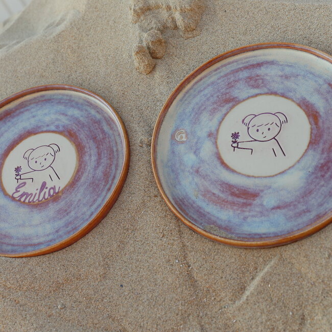 Handgemaakt bordje "Emilia" kinderservies