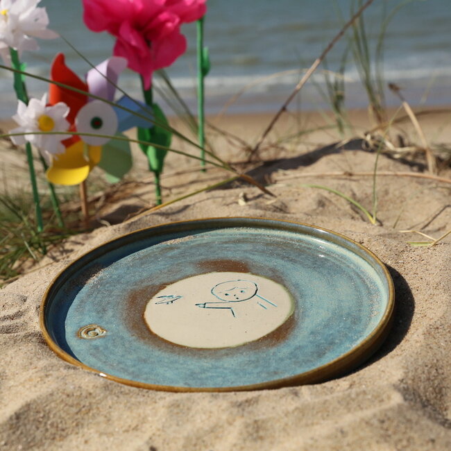 Handmade plate "Emiel" children's service